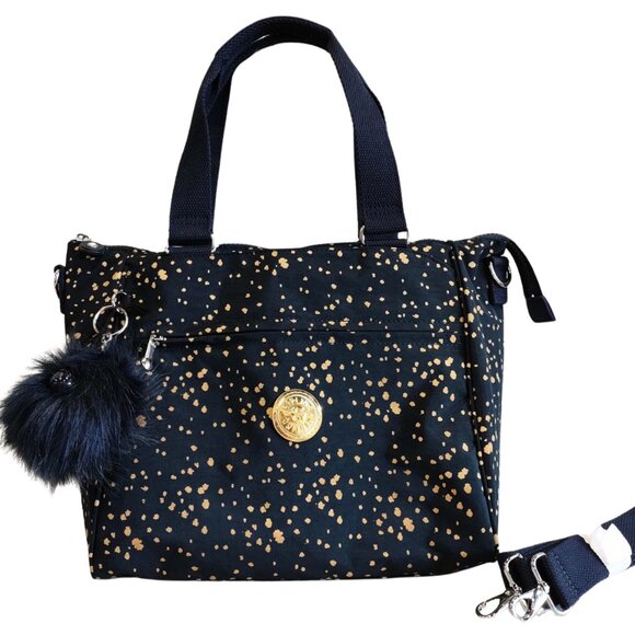 brand new vintage Kipling REVIR tote multi-use crossbody bag snowflake blue - Picture 1 of 9